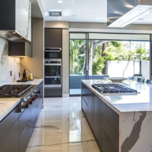 Modern kitchen in a fully renovated home in San Diego